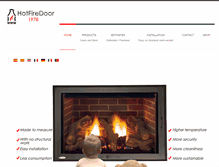 Tablet Screenshot of hotfiredoor.com